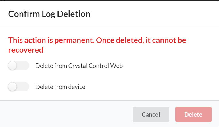 Delete Confirmation